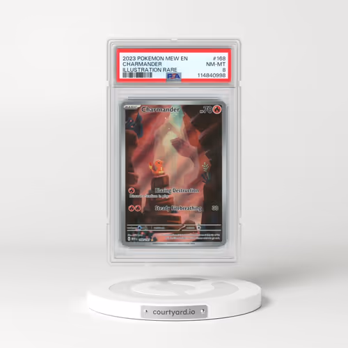 2023 Pokémon Mew EN-151 #168 Charmander - Illustration Rare (PSA 8 NM-MT)