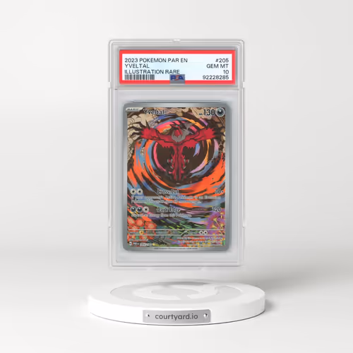 2023 Pokémon Par EN-Paradox Rift #205 Yveltal - Illustration Rare (PSA 10 GEM MINT)