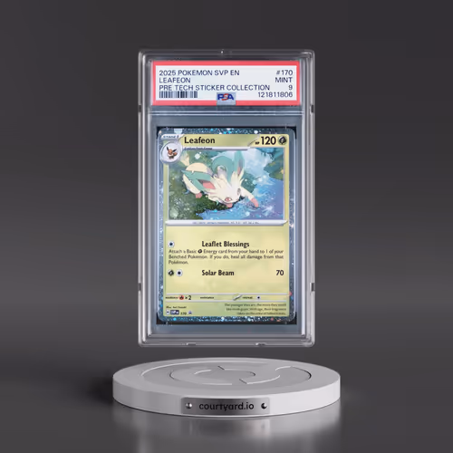 2025 Pokémon Svp EN-SV Black Star Promo #170 Leafeon - Prismatic Evolutions Tech Sticker Collection