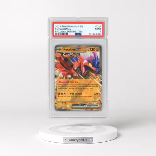 2023 Pokémon Svp EN-SV Black Star Promo #029 Koraidon EX - Holo Paldea Legends Tins (PSA 9 MINT)