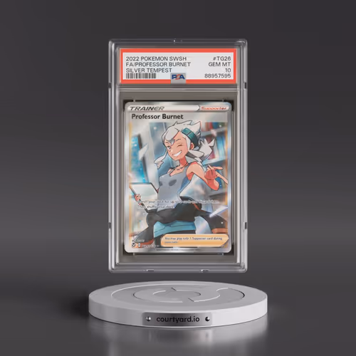 2022 Pokémon Sword & Shield Silver Tempest #TG26 Professor Burnet - Full Art (PSA 10 GEM MINT)