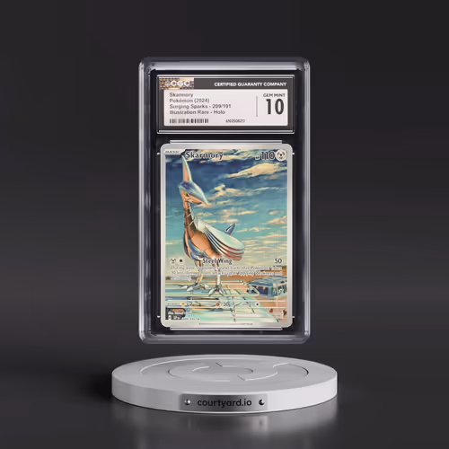 2024 Pokémon Ssp EN-Surging Sparks #209 Skarmory - Illustration Rare (CGC 10 GEM MINT)