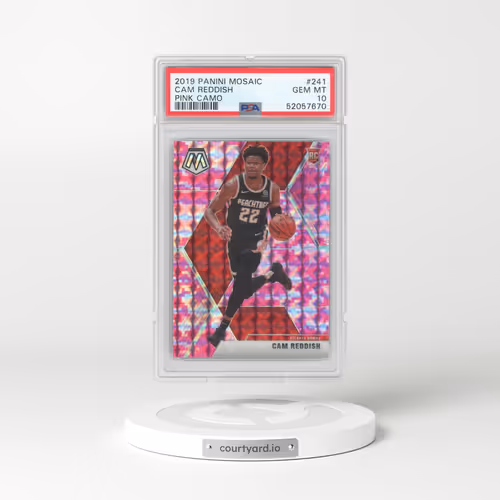 2019 Panini Mosaic #241 Cam Reddish - Pink Camo (PSA 10 GEM MINT)