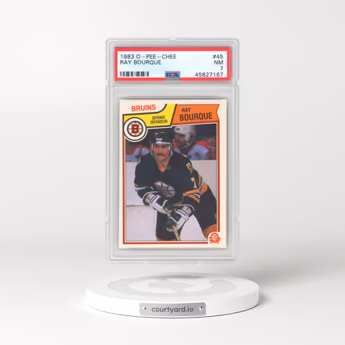 1983 O-Pee-Chee #45 Ray Bourque (PSA 7 NM)