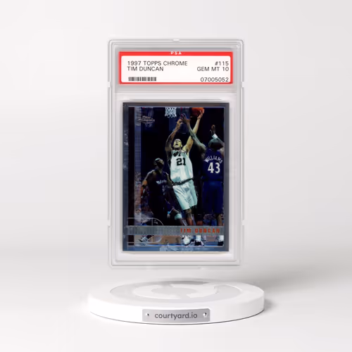 1997 Topps Chrome #115 Tim Duncan (PSA 10 GEM MINT)