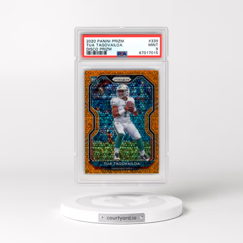 2020 Panini Prizm #339 Tua Tagovailoa - Disco Prizm (PSA 9 MINT)
