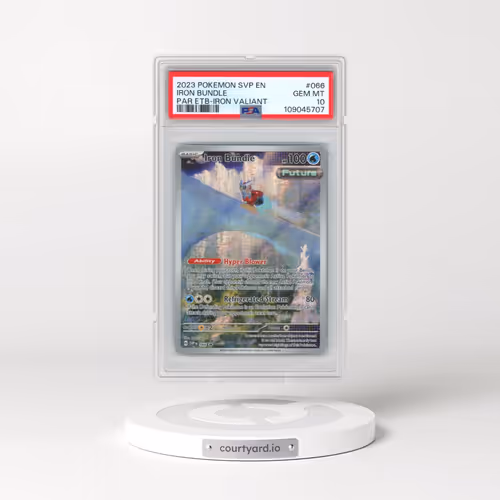2023 Pokémon Svp EN-SV Black Star Promo #066 Iron Bundle - Paradox Rift Elite Trainer Box-Iron Valiant (PSA 10 GEM MINT)