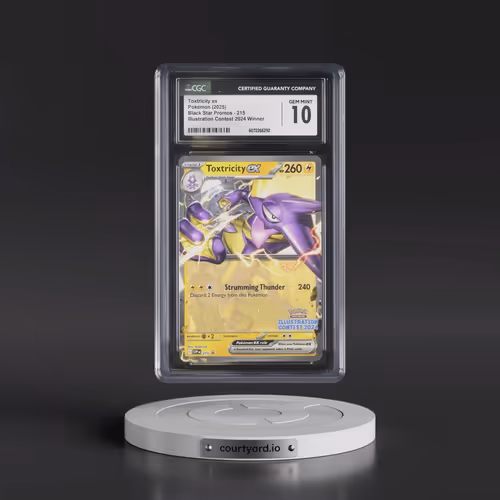 2025 Pokémon Svp EN-SV Black Star Promo #215 Toxtricity EX - Holo Illustration Contest 2024 (CGC 10