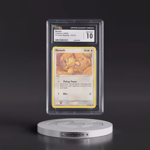 2005 EX Delta Species #77/113 Meowth (CGC 10 GEM MINT)