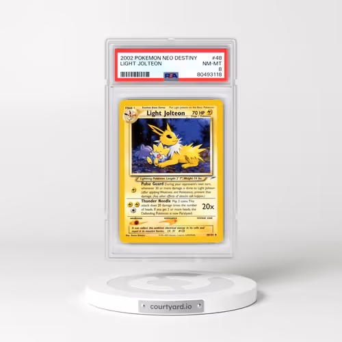2002 Pokémon Neo Destiny #48 Light Jolteon (PSA 8 NM-MT)
