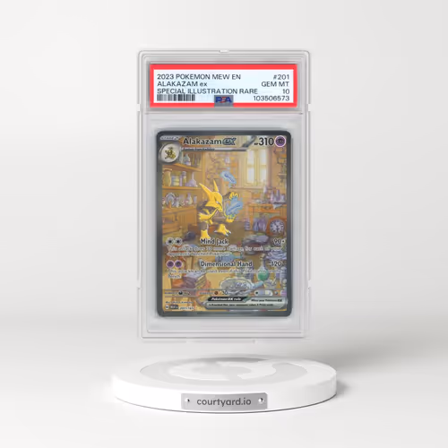 2023 Pokémon Mew EN-151 #201 Alakazam EX - Holo Special Illustration Rare (PSA 10 GEM MINT)