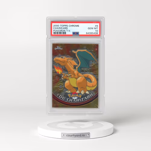 2000 Topps Chrome Pokémon T.V. #6 Charizard (PSA 10 GEM MINT)