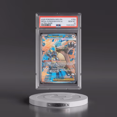 2025 Pokémon Meg EN-Mega Evolution #164 Mega Kangaskhan EX - Holo Ultra Rare (PSA 10 GEM MINT)