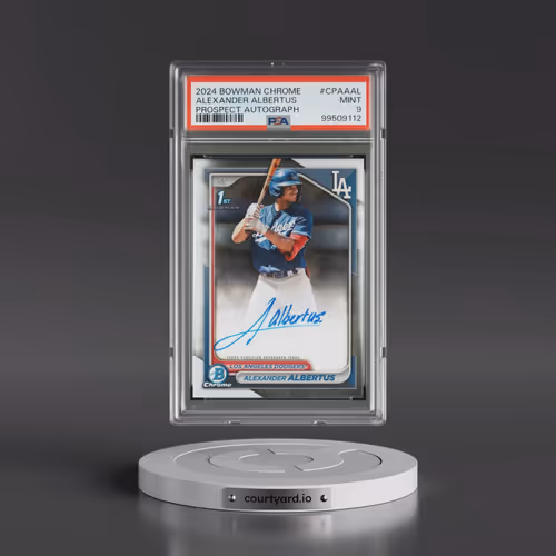 2024 Bowman Chrome Prospect Autographs #CPAAAL Alexander Albertus (PSA 9 MINT)