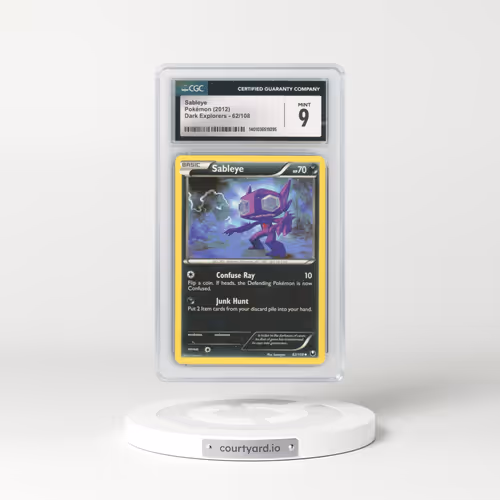 2012 Dark Explorers #62/108 Sableye (CGC 9 MINT)