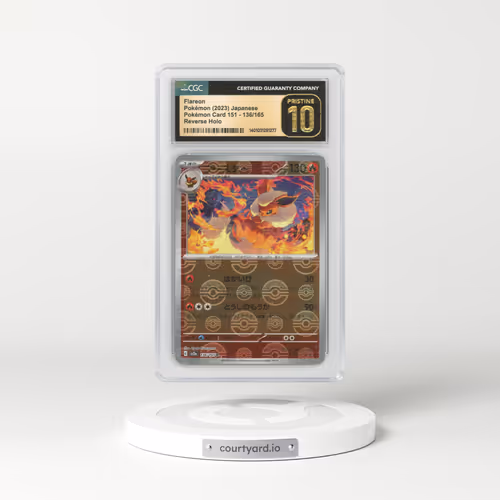 2023 Japanese Pokémon 151 #136 Flareon - Holo Poke Ball Reverse Holo (CGC 10 PRISTINE)