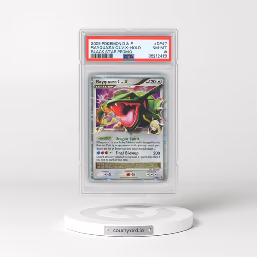2009 Pokémon Diamond & Pearl Black Star Promo #DP47 Rayquaza C LV.X - Holo (PSA 8 NM-MT)