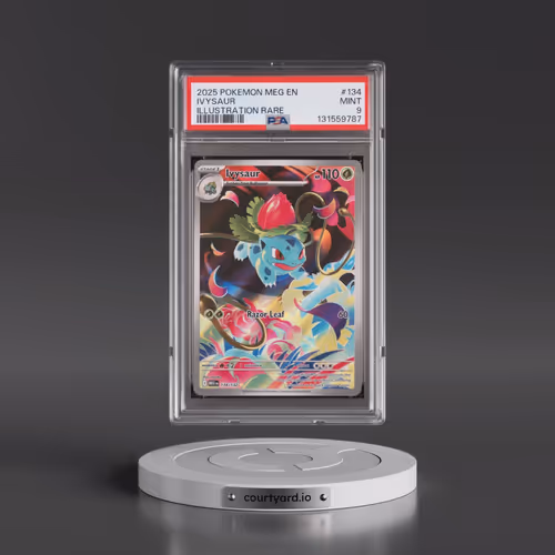 2025 Pokémon Meg EN-Mega Evolution #134 Ivysaur - Illustration Rare (PSA 9 MINT)