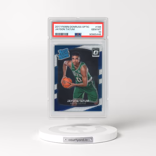 2017 Panini Donruss Optic #198 Jayson Tatum (PSA 10 GEM MINT)