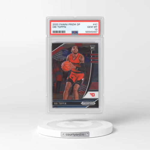 2020 Panini Prizm Draft Picks #47 Obi Toppin (PSA 10 GEM MINT)