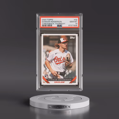 2023 Topps Throwback Thursday #32 Gunnar Henderson (PSA 10 GEM MINT)