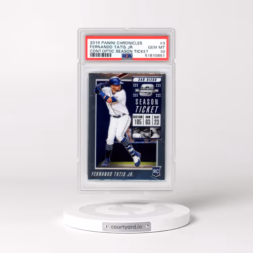 2019 Panini Chronicles Contenders Optic Season Ticket #3 Fernando Tatis Jr. (PSA 10 GEM MINT)