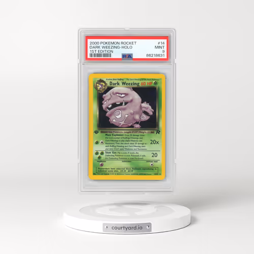 2000 Pokémon Rocket #14 Dark Weezing - 1st Edition Holo (PSA 9 MINT)