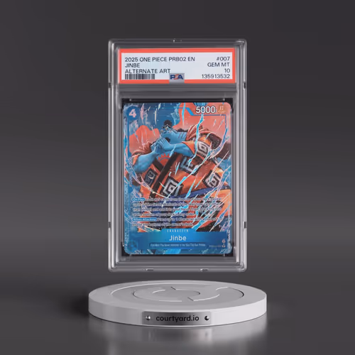 2025 One Piece PRB02-Premium Booster -One Piece Card the Best- Vol.2 #007 Jinbe - Alternate Art (PSA