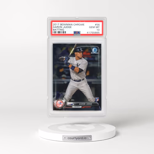 2017 Bowman Chrome #56 Aaron Judge - Batting (PSA 10 GEM MINT)