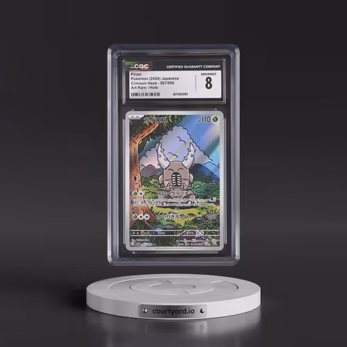 2024 Crimson Haze #067/066 Pinsir - Art Rare Holo (CGC 8 NM-MT)