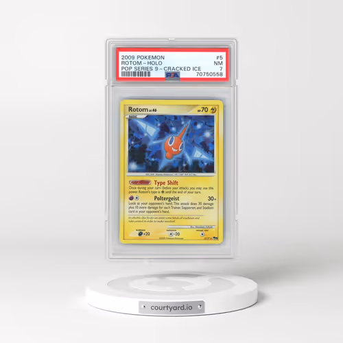 2009 Pokémon Pop Series 9 #5 Rotom - Holo Cracked Ice (PSA 7 NM)