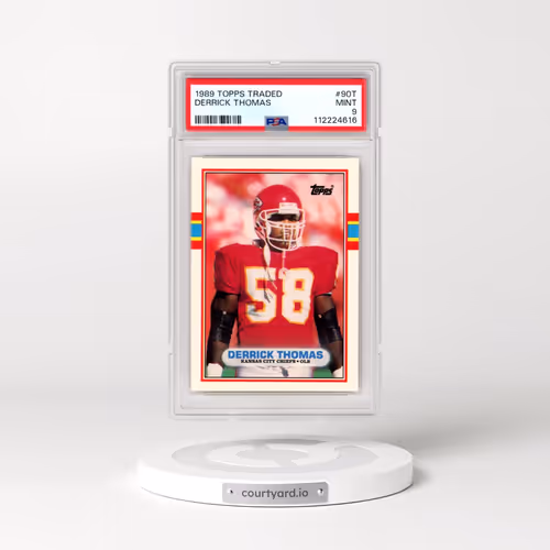 1989 Topps Traded #90T Derrick Thomas (PSA 9 MINT)