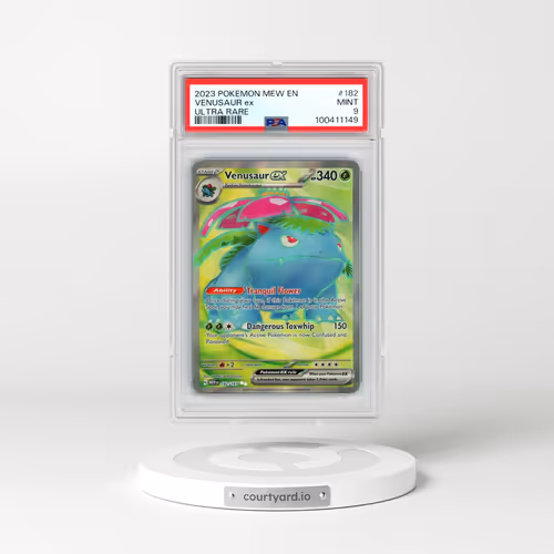 2023 Pokémon Mew EN-151 #182 Venusaur EX - Holo Ultra Rare (PSA 9 MINT)