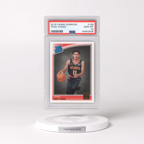2018 Panini Donruss #198 Trae Young (PSA 10 GEM MINT)