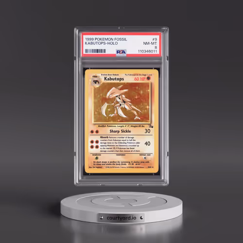 1999 Pokémon Fossil #9 Kabutops - Holo (PSA 8 NM-MT)
