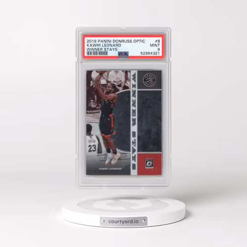 2019 Panini Donruss Optic Winner Stays #8 Kawhi Leonard (PSA 9 MINT)