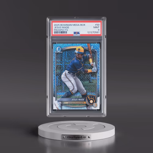 2025 Bowman Mega Box Chrome Prospects #50 Jesus Made (PSA 9 MINT)