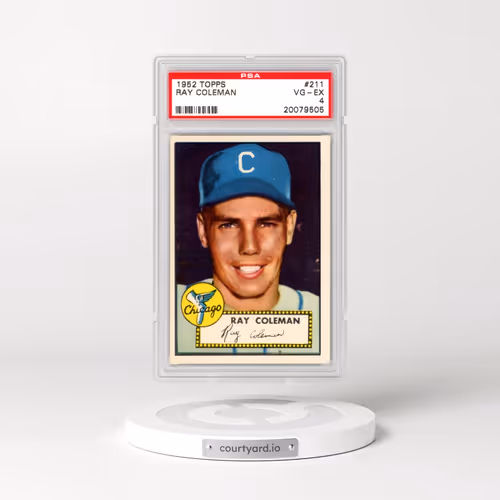 1952 Topps #211 Ray Coleman (PSA 4 VG-EX)