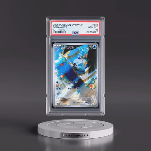 2025 Pokémon Sv11w-White Flare #102 Oshawott - Art Rare (PSA 10 GEM MINT)