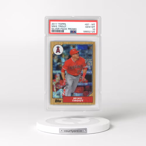 2017 Topps Silver Pack Promo #87-MT Mike Trout (PSA 10 GEM MINT)