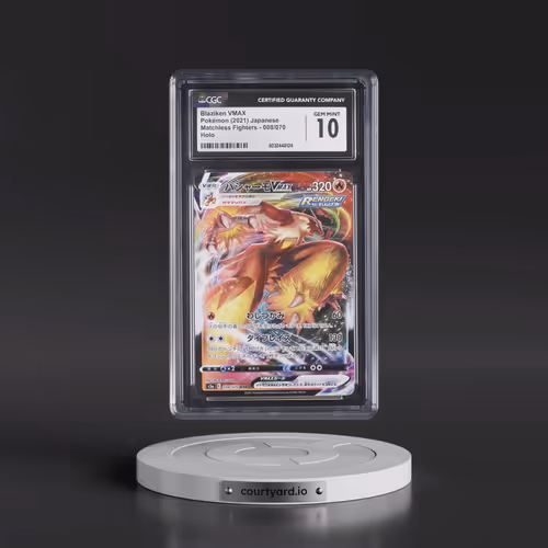 2021 Matchless Fighters #008/070 Blaziken VMAX - Holo (CGC 10 GEM MINT)