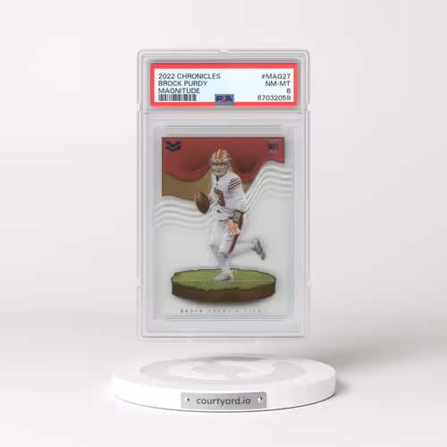 2022 Panini Chronicles Magnitude #MAG27 Brock Purdy (PSA 8 NM-MT)