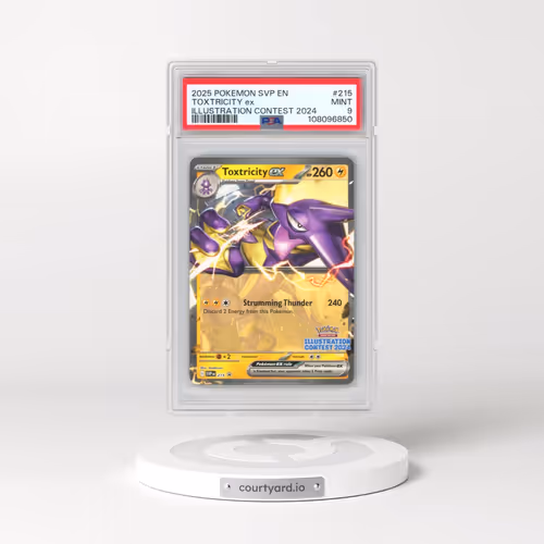 2025 Pokémon Svp EN-SV Black Star Promo #215 Toxtricity EX - Holo Illustration Contest 2024 (PSA 9 M