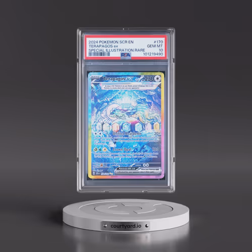 2024 Pokémon Scr EN-Stellar Crown #170 Terapagos EX - Holo Special Illustration Rare (PSA 10 GEM MIN