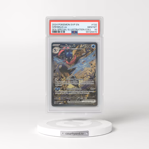2024 Pokémon Svp EN-SV Black Star Promo #132 Greninja EX - Holo Shrouded Fable Special Illustration Collection (PSA 10 GEM MINT)