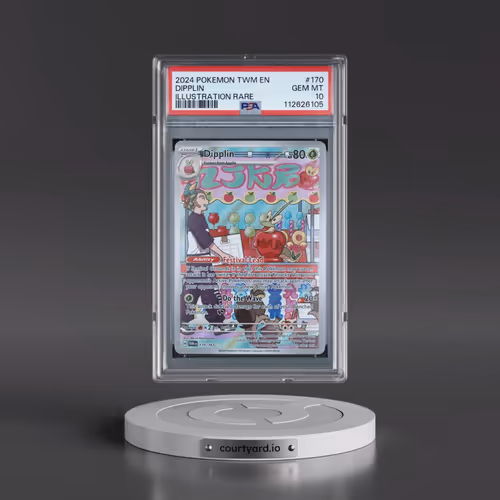 2024 Pokémon Twm EN-Twilight Masquerade #170 Dipplin - Illustration Rare (PSA 10 GEM MINT)