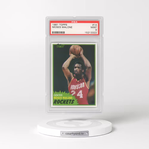1981 Topps #14 Moses Malone (PSA 9 MINT)
