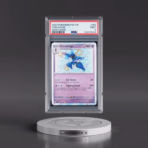 2024 Pokémon Paf EN-Paldean Fates #162 Ceruledge - Shiny Rare (PSA 9 MINT)
