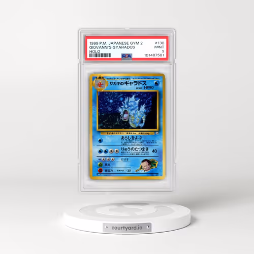 1999 Pokémon Gym 2 #130 Giovanni's Gyarados - Holo (PSA 9 MINT)
