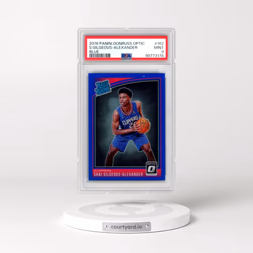 2018 Panini Donruss Optic #162 Shai Gilgeous-Alexander - Blue (PSA 9 MINT)